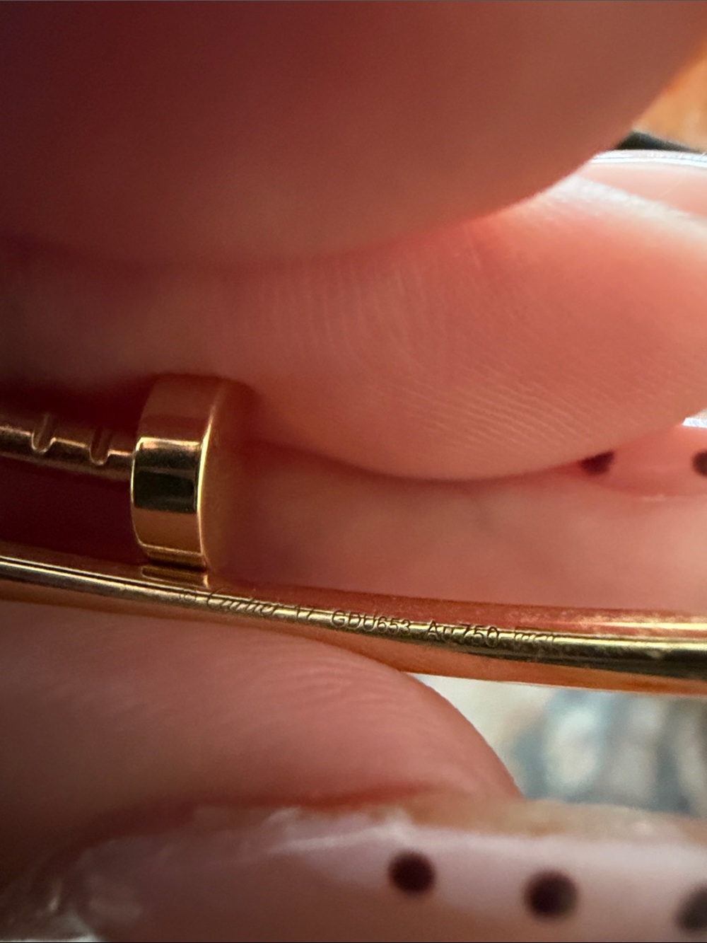 Juste Un Clou 18k Cartier Bracelet circumference:6.60” - Picture 5 of 5